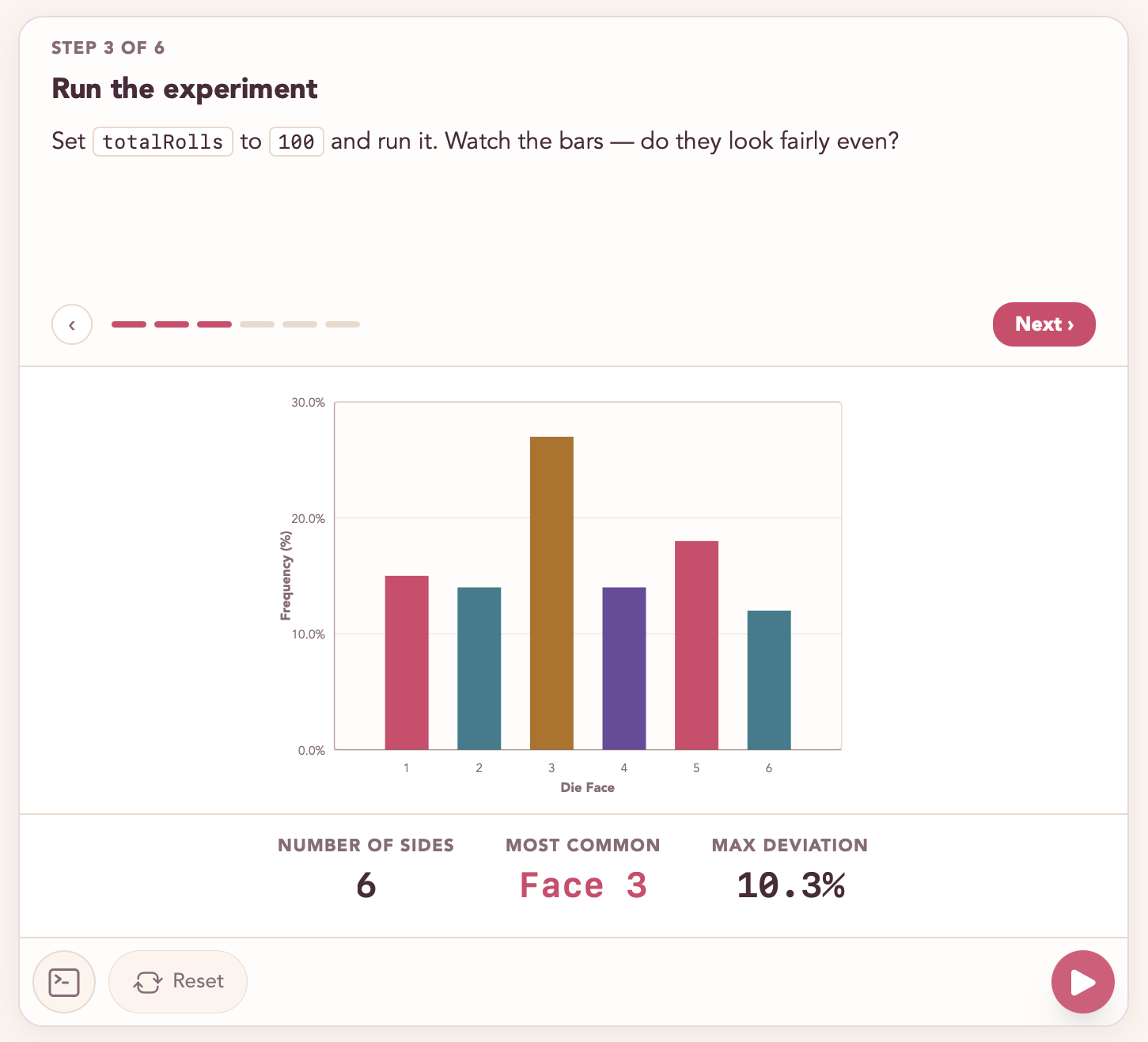 Dice Roll plugin — run the experiment
